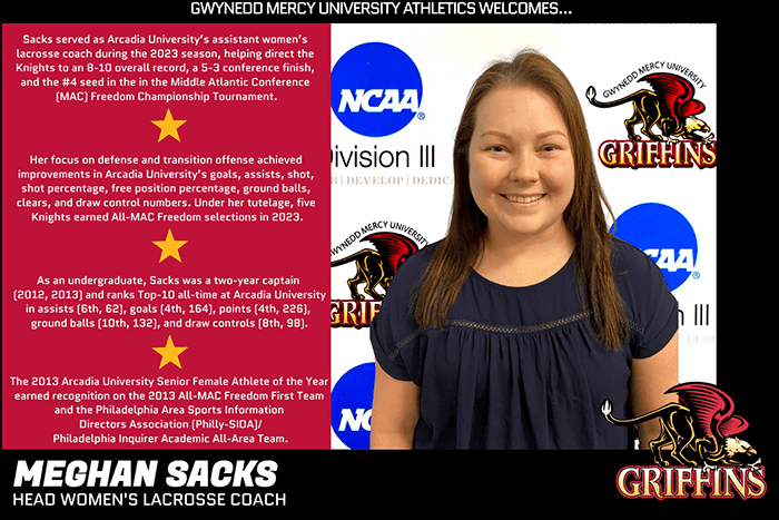 Sacks Named Gwynedd Mercy University Head Women's Lacrosse Coach