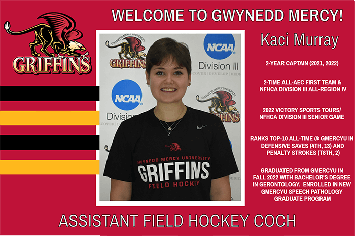 Coach Calder Brings Murray on Staff  As Assistant Field Hockey Coach