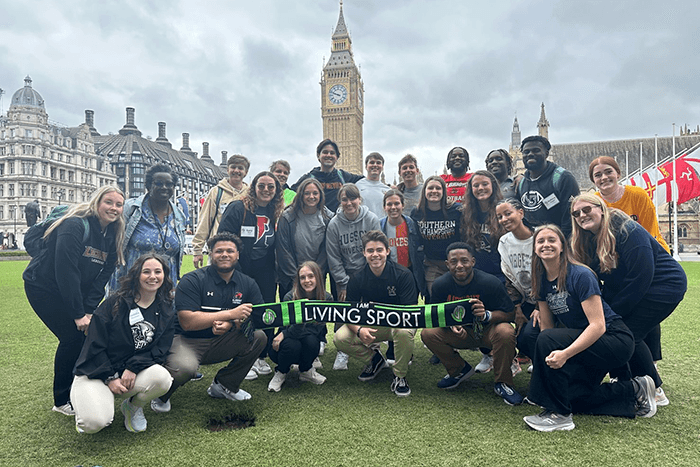 Sport Management Program Coordinator Maddie Herman Visits London