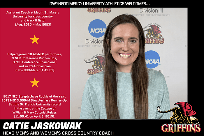 Gwynedd Mercy University Welcomes Jaskowak as    Head Men’s and Women’s Cross Country Coach