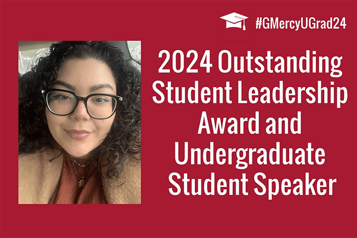 Demadelye Navarro Named Undergraduate Student Speaker and Receives Outstanding Student Leadership Award