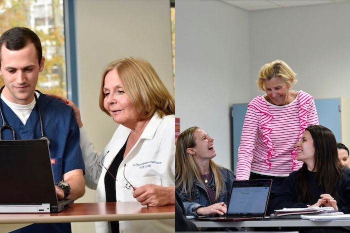 Professor Dona Molyneaux and Professor Tricia Brown O'Hara teach students