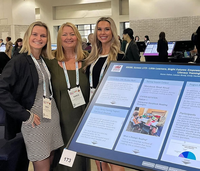 SLP students at the ASHA convention