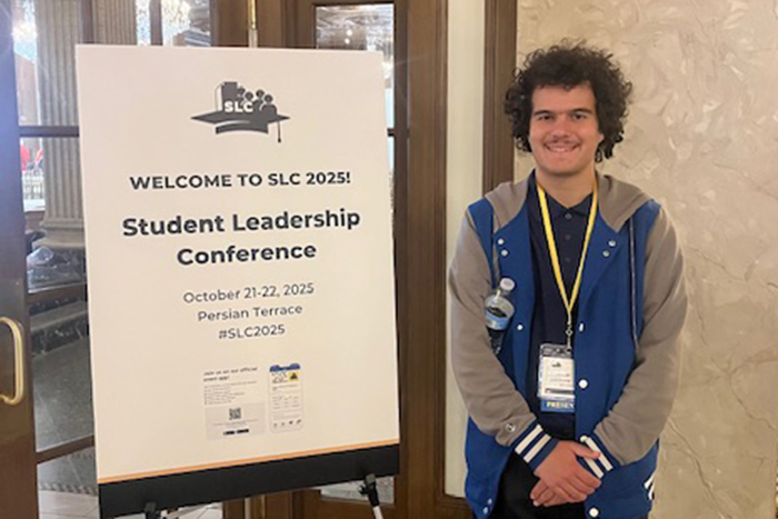 Sebastian Desimone ’26 presented at the State of the Art Conference on Inclusive Postsecondary Education