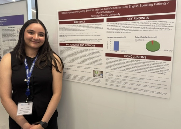 Pari shares her poster presentation
