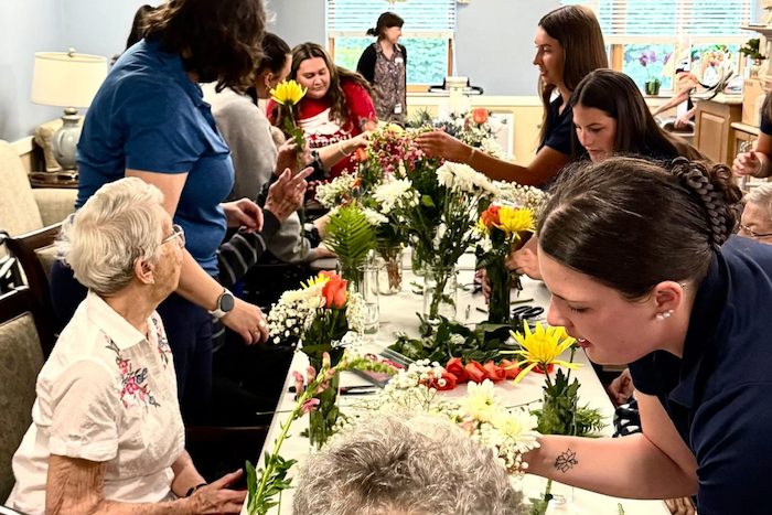 SLP students participate in service project at Senior Living Community