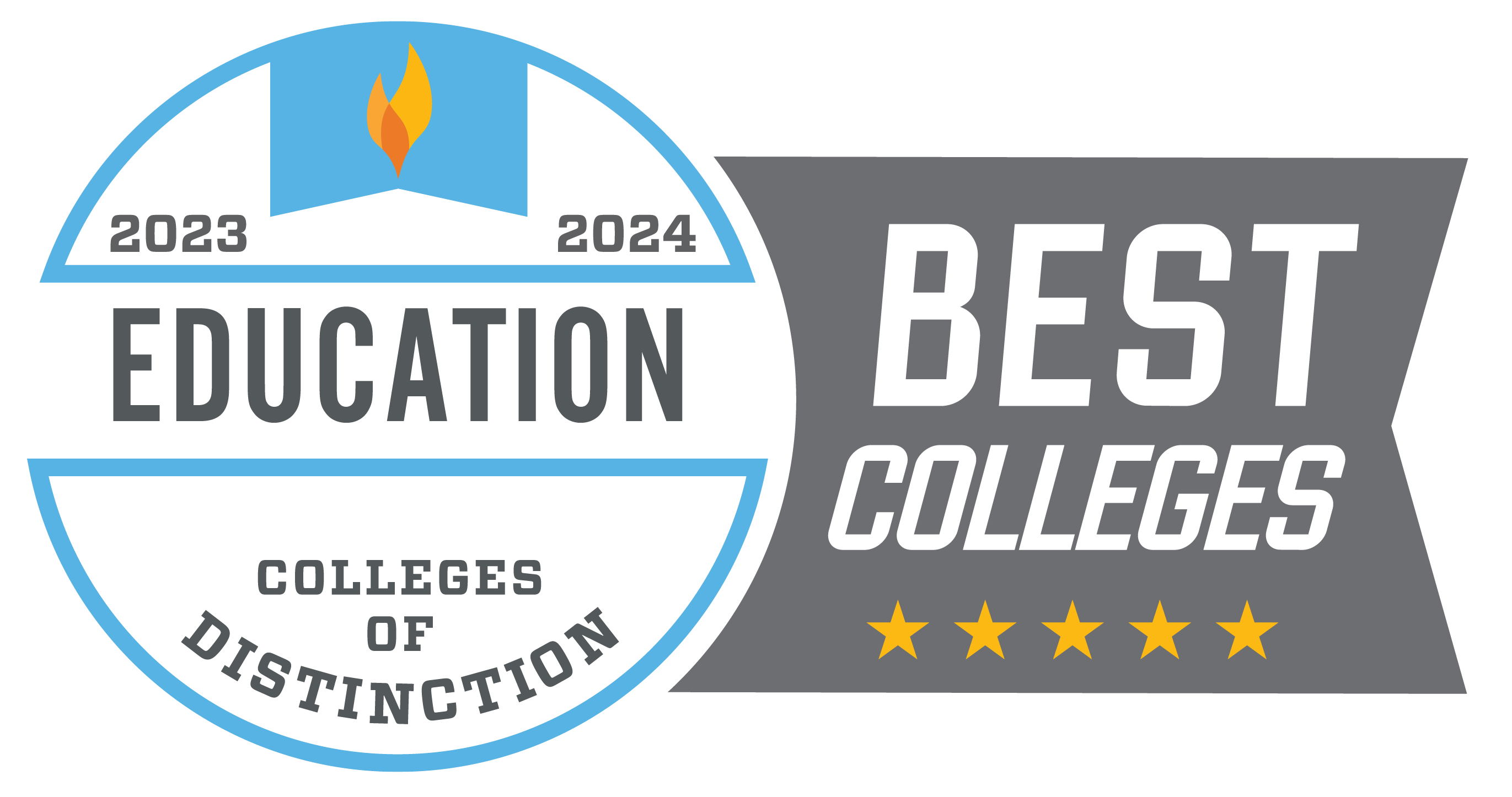 Colleges of Distinction Badge for Best Education Colleges