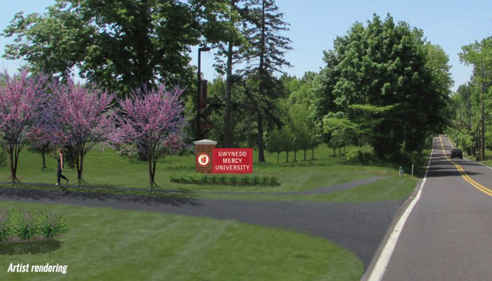 Evans Road entrance enhancements