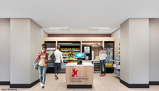 new market in University Hall