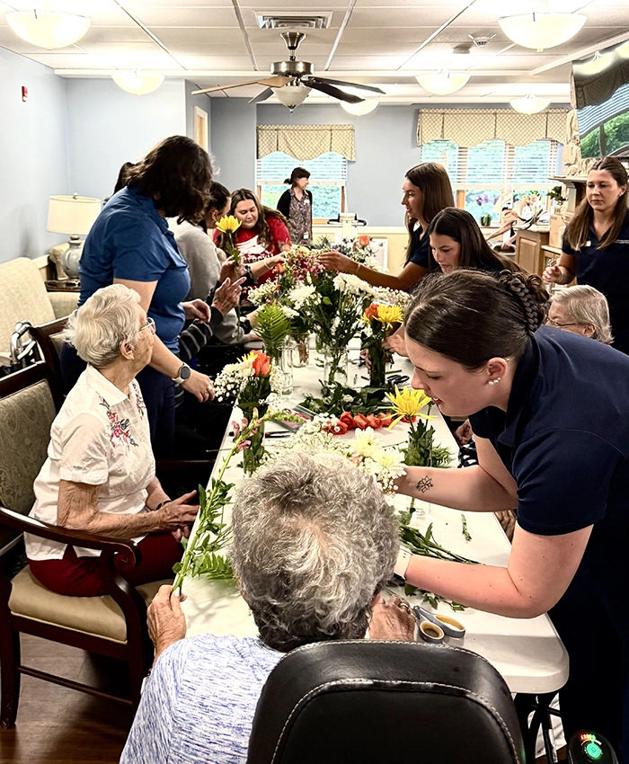SLP students participate in a service experience